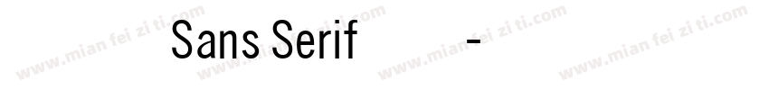浓缩的Sans Serif生长字体转换